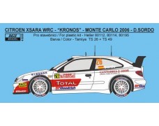 Decal – Citroen Xsara WRC „Kronos“ Monte Carlo / Sweden 2006